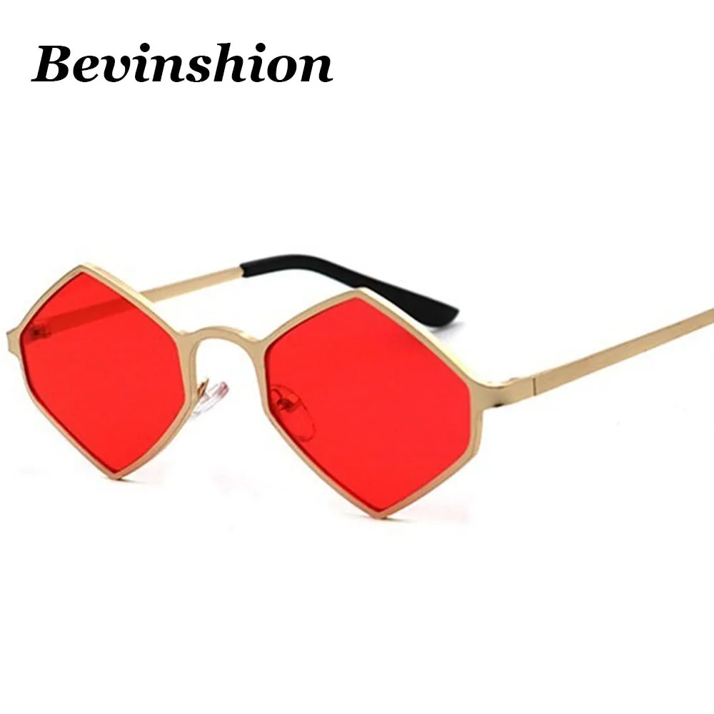 2018 Новые квадратные ромбовидные солнцезащитные очки для женщин и мужчин красные