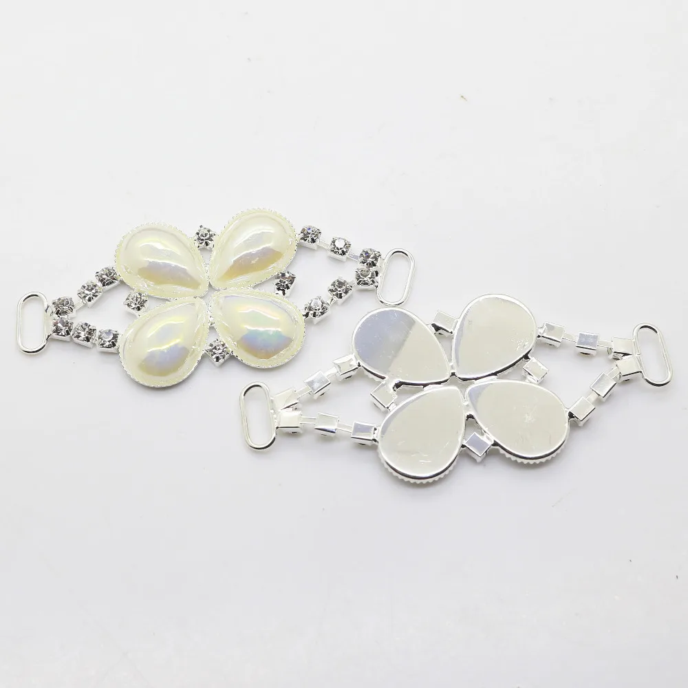 Жемчужный соединитель Бикини металлическая пряжка стразы купальники кликеры