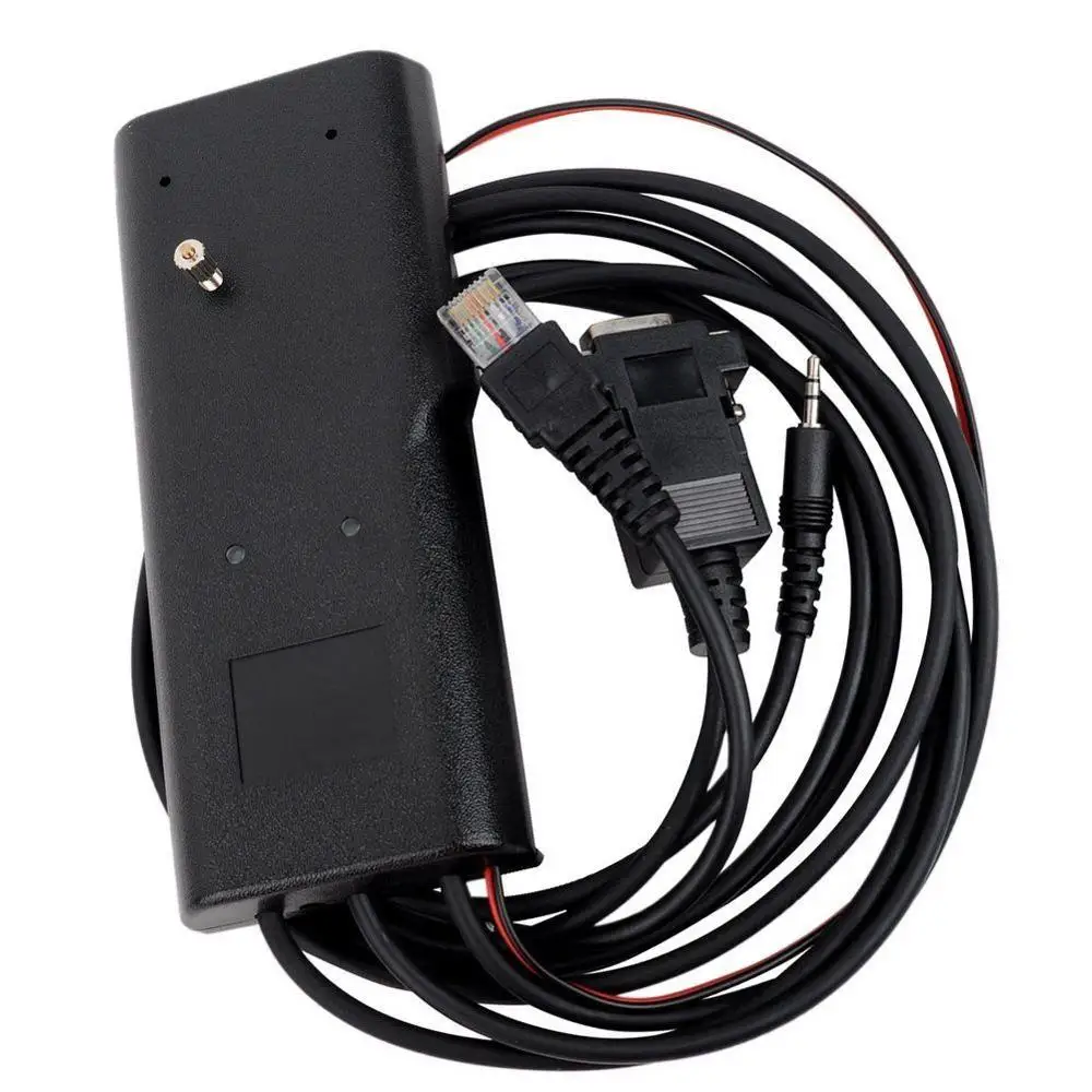 Черный Универсальный RIB-Less 3 в 1 кабель для программирования для Motorola GP3688 GP88 GP300 P110 GP2000 CP040 GM300 PRO7100 двухстороннее радио - Цвет: Черный