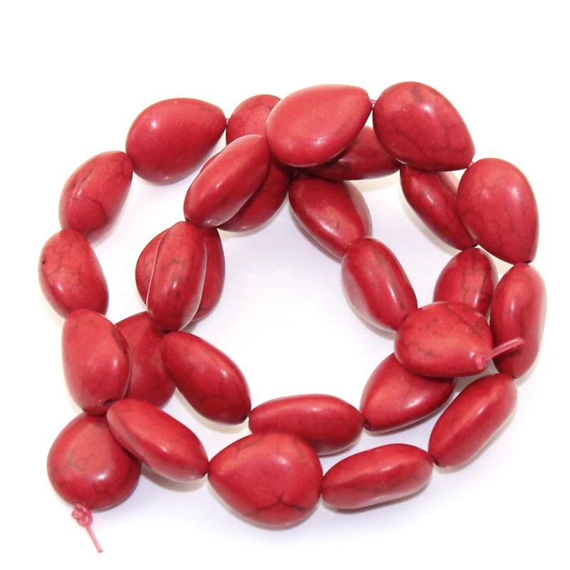 Doreen Box горячий-созданный драгоценный камень бисер каплевидный окрашенный