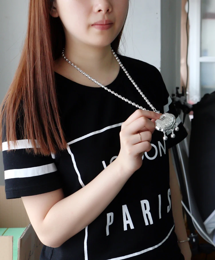 Женское Ожерелье в китайском стиле ожерелье из стерлингового серебра 925 пробы