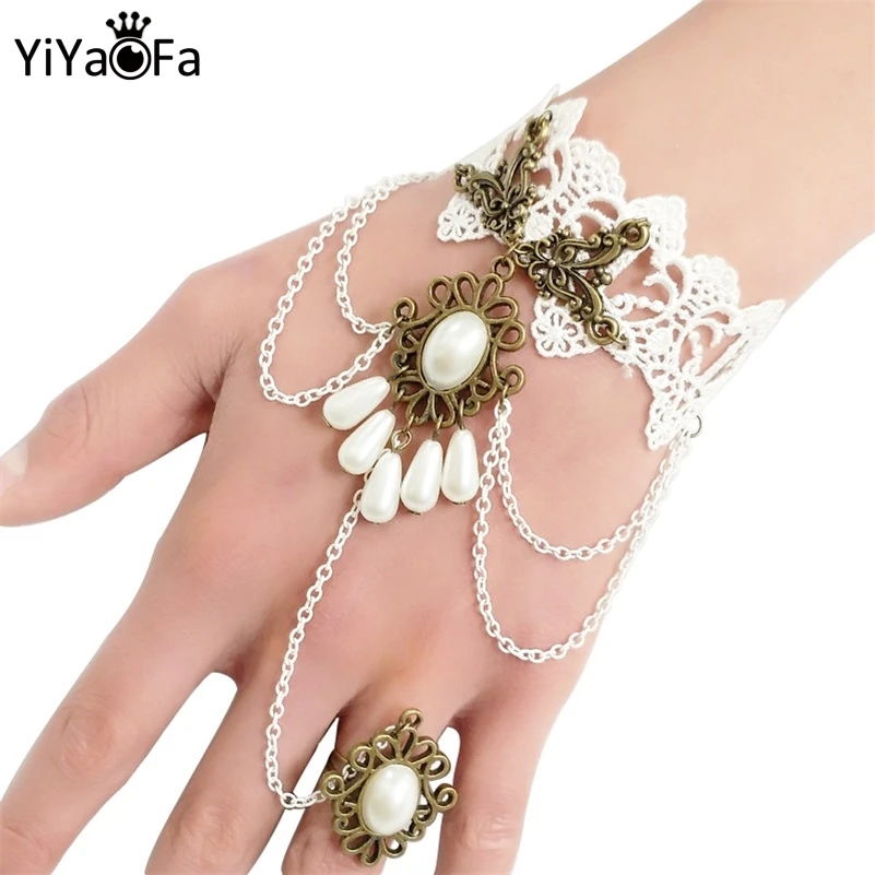 Женское винтажное ювелирное изделие аксессуар в готическом стиле|bracelets for|lace