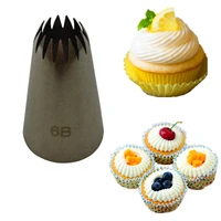 1pcs big cream icing piping nozzles cake baking tools stainless steel pastry decorating tips set bakeware pastry russian tips