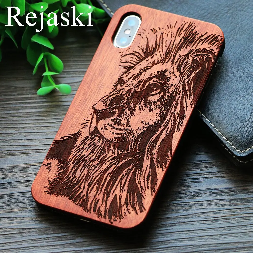 Бамбуковый новый пистолет AK47 Деревянный чехол для телефона iPhone X XS XR Xs Max