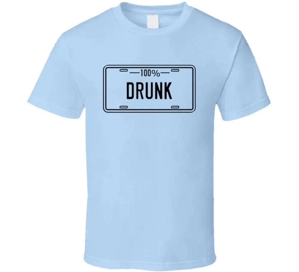 100 процентов пьяный Смешные выпивки ликер пиво вентилятор Футболка|t shirt|shirt tshirt t