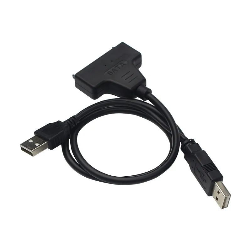 USB 2 0 к SATA 7 + 15 контактный кабель адаптер для жесткого диска 5 дюйма с кабелем