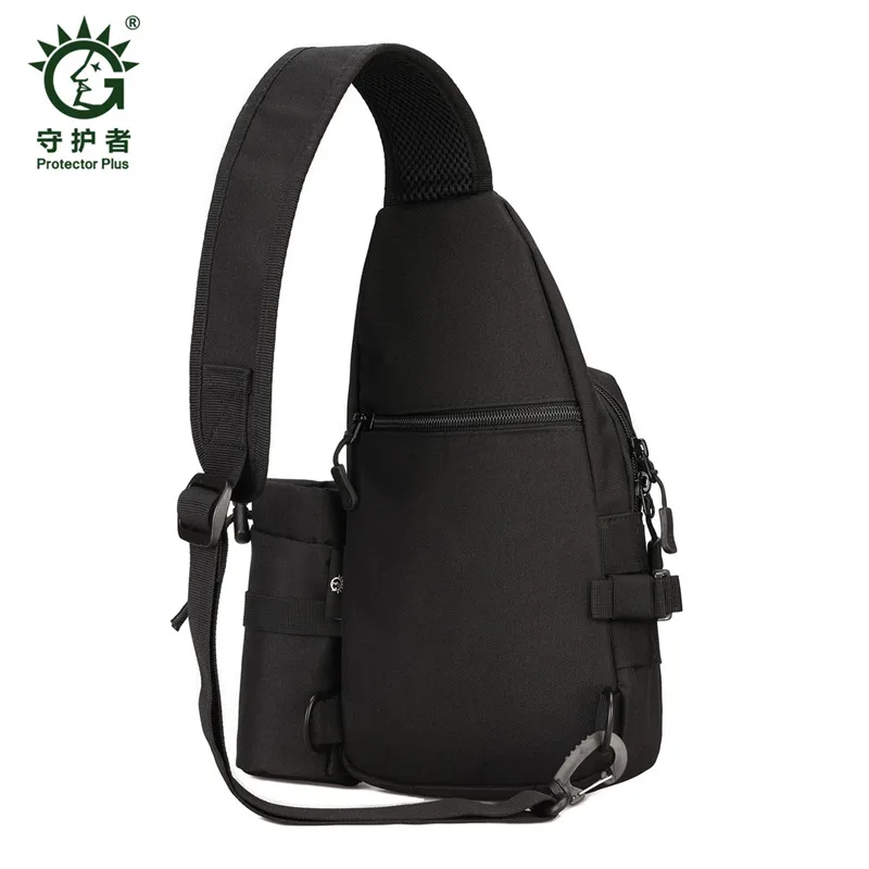 Men's bag military waterproof casual backpack nylon travel single shoulder men's women's breast bags free holograms | Багаж и