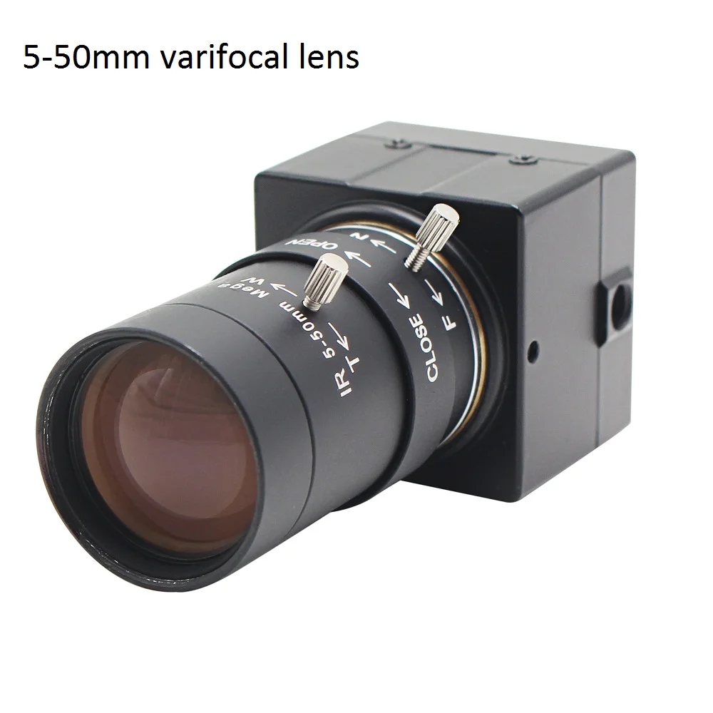 5-50mm lens ELP Высокое разрешение 3264X2448 USB2.0 5-50 мм зум ручная фокусировка 8MP камеры для получения HD cctv системы безопасности - Цвет: 5-50mm lens
