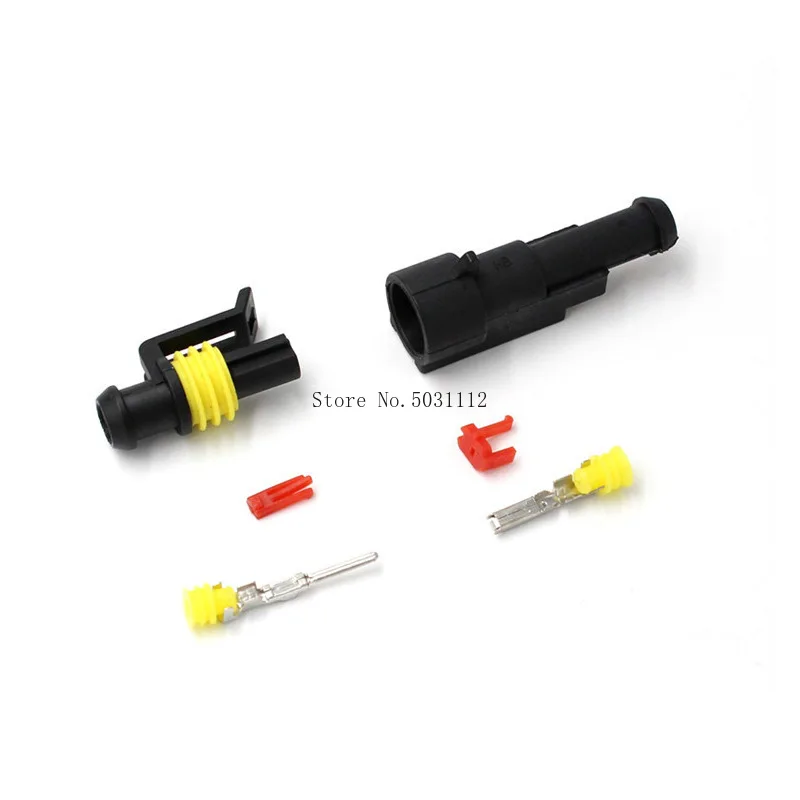 10 sets Kit 1P 2P 3P 4P 5P 6P AMP 1.5 male and female Plug Automotive waterproof connectors Xenon lamp lamp connector for car