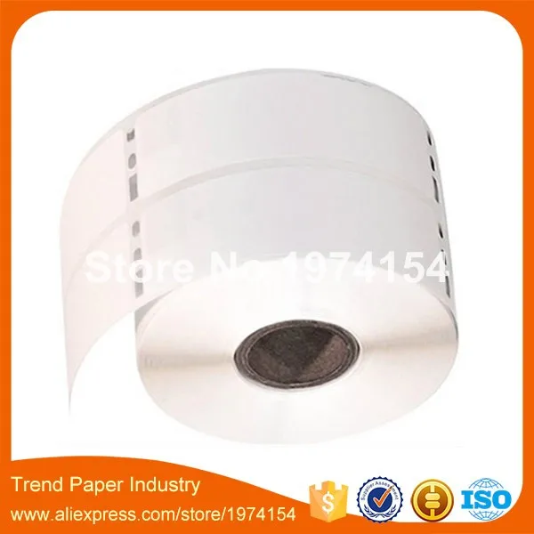 Ленточные этикетки 98 x Rolls 1-1/8 дюйма x3-1/2 белые от Dymo 30253 совместимы с бесплатной