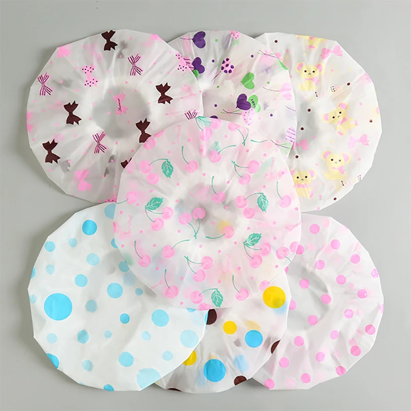 Милые животные мультфильм водонепроницаемая шапочка для душа многоразовые