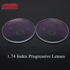 Качественные антибликовые асферические линзы Chashma, 1,74 тончайшая свободная форма, широкоугольные проверенные линзы, внутренние прогрессивные линзы