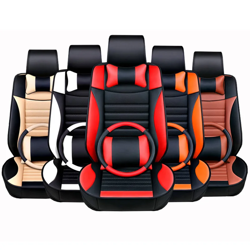 (Передние и задние) из искусственной кожи чехлы на автомобильные сиденья для kia ceed