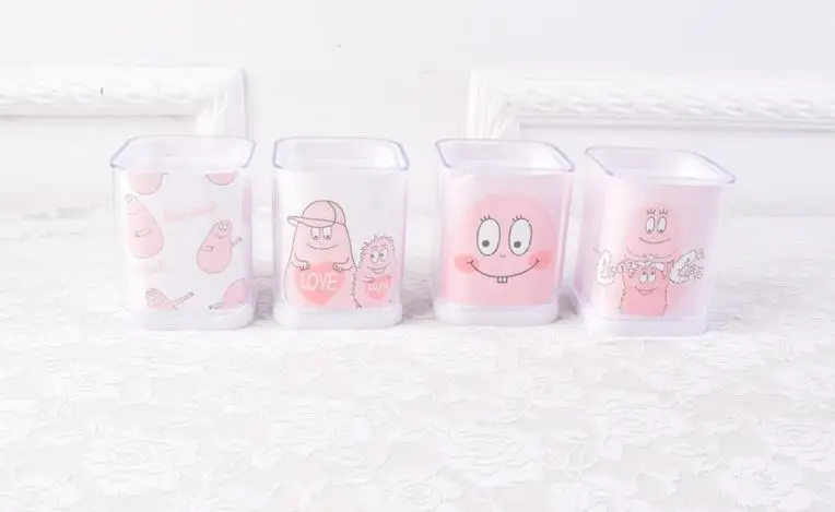 1 шт. Kawaii Barbapapa органайзер для хранения, чехол для ручки, держатели, подставка для карандашей, контейнер, стационарные круглые держатели для ручек