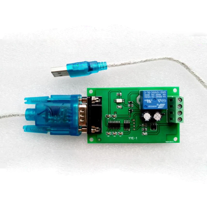 Фото Серийный порт управления MCU USB переключатель управления PLC RS232 релейный модуль компьютерная плата №4