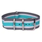 Спортивные Ремешки для наручных часов, серыебелыесиние Ремешки для наручных часов из нейлона, 22 мм, оптом