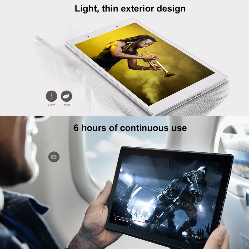 lenovo Tab4 TB-X304F 10,1 дюймов 2 Гб ОЗУ 16 Гб ПЗУ Android 7,1 Qualcomm Snapdragon 425 четырехъядерный планшетный ПК WiFi BT gps