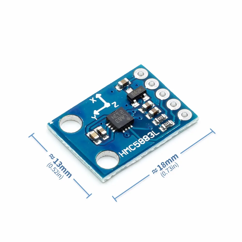 Высокая точность IIC/iec GY-273 HMC5883L 3-осевой Компас магнитометр Модуль датчика для Arduino 3-5 В мощность