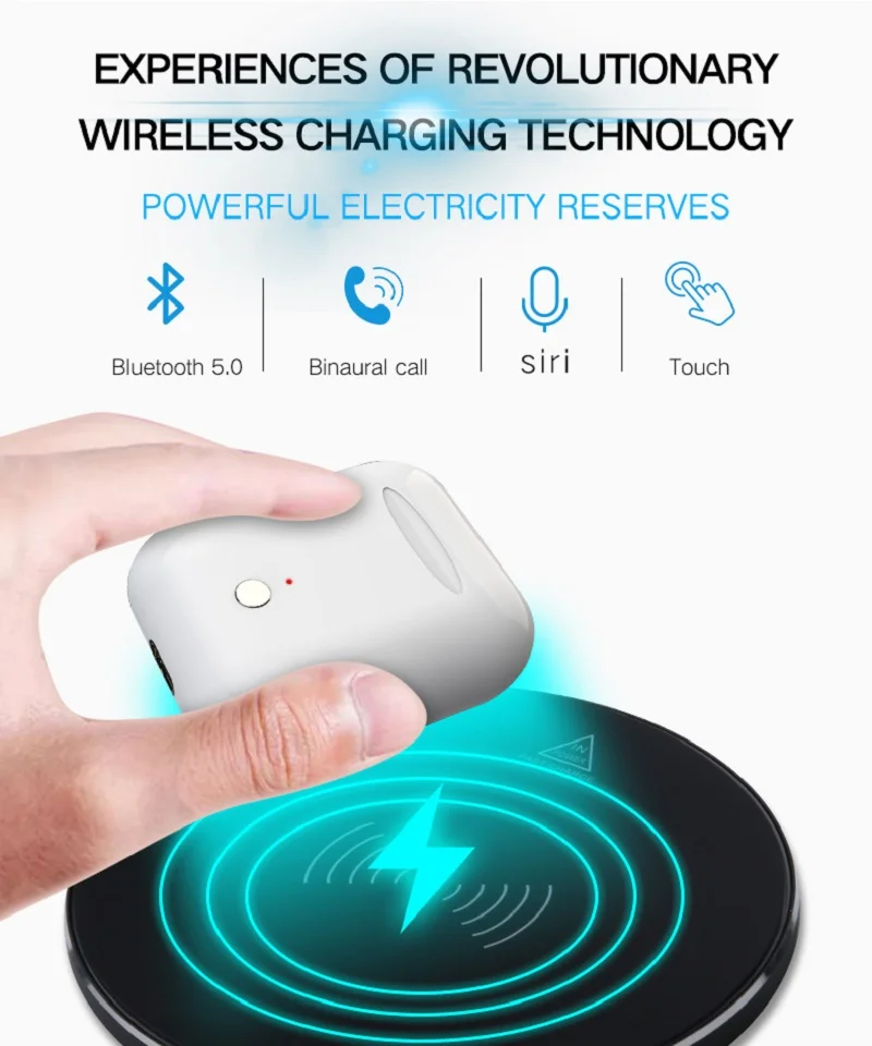 Мини TE8 наушники вкладыши TWS Bluetooth v5.0 гарнитура IPX6 Беспроводной стерео бас