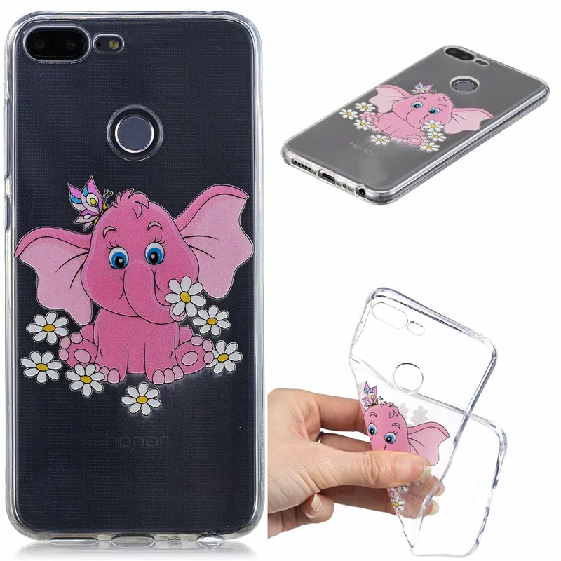 For Huawei Honor 9 Lite Case Soft TPU Silicone Painted Back Cover for lld l31 Coque Honor9lite Phone |