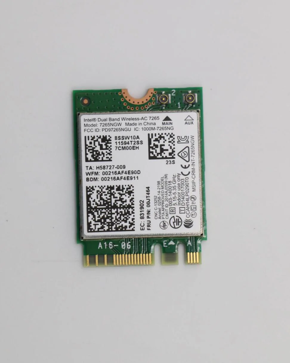 Lenovo ThinkPad T450 T550 двухдиапазонный 2 4G/7265 беспроводной AC 7265NGW Wi Fi Bluetooth 4 0 802.11AC сетевая