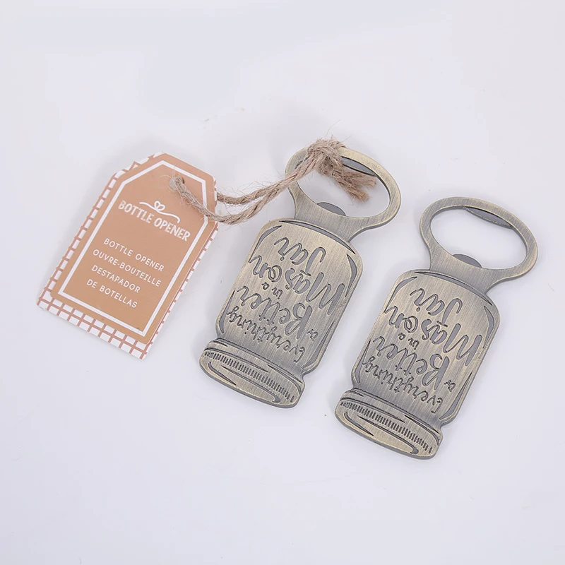 Creative Vintage Mason Jar Metal Beer Bottle Opener Personal