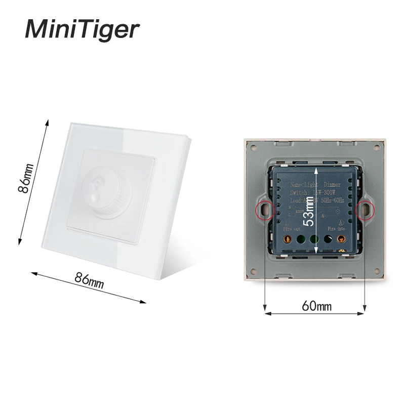 Регулятор света Minitiger только для Светодиодный светильник ламп роскошная панель