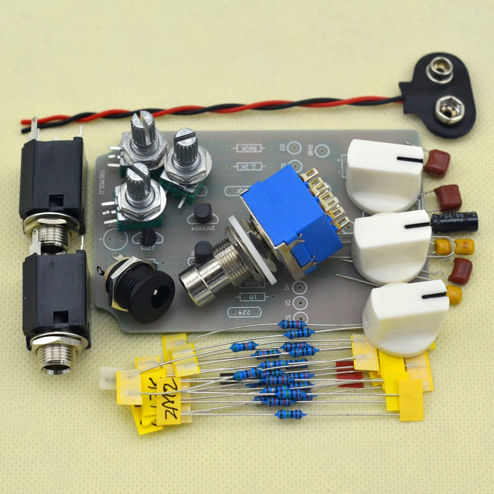 Набор педалей Tremolo DIY с черным корпусом 1590 бесплатная доставка|1590 enclosure|diy tremolotremolo