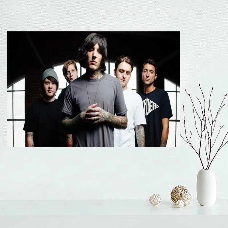 Mondern Custom Bring Me The Horizon Canvas картина стене плакат cloth print DIY Fabric постер| |