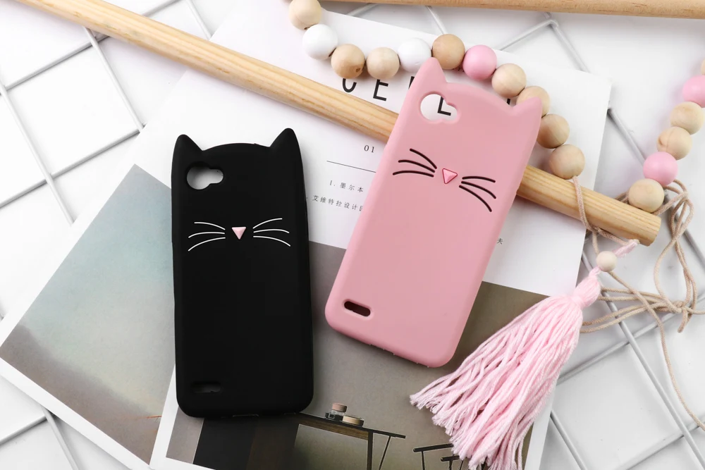 Силиконовый мягкий чехол для телефона для LG G6 G7 чехол ThinQ милые борода кошка ухо чехлы с принтом из мультфильма для LG G7 ThinQ G6 Plus Чехлы Защитные