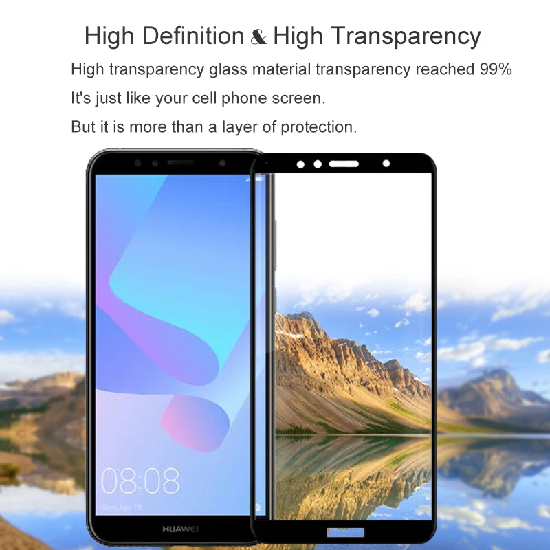 Защитная пленка для экрана из закаленного стекла HUAWEI Y6 Prime 2018 9H на устойчивом к