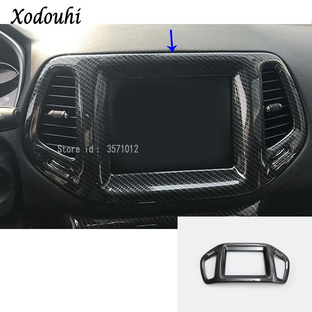 Для Jeep Compass 2017 2018 2019 2020 Car Garnish навигация карта GPS обшивка приборной панели