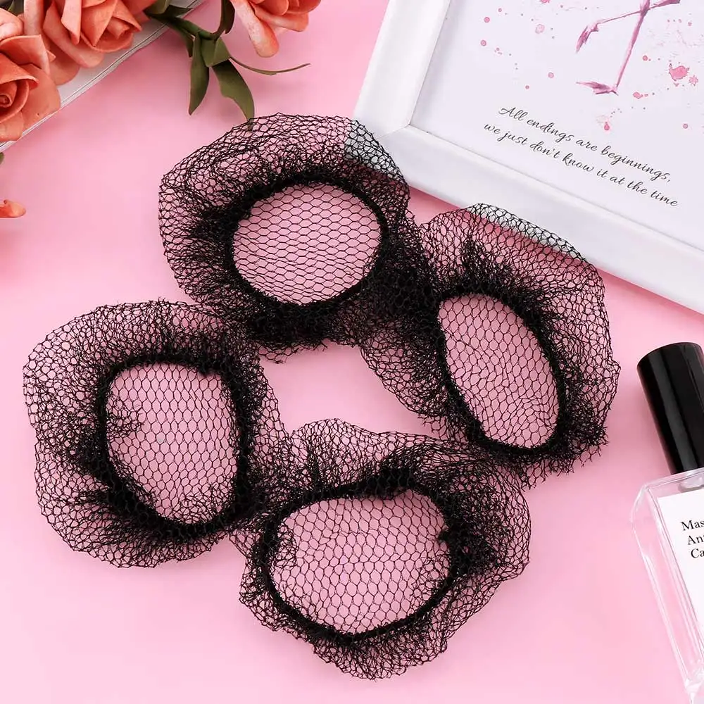 10 шт. невидимые сетки для волос в пучок модные крутые черные эластичные сетчатые