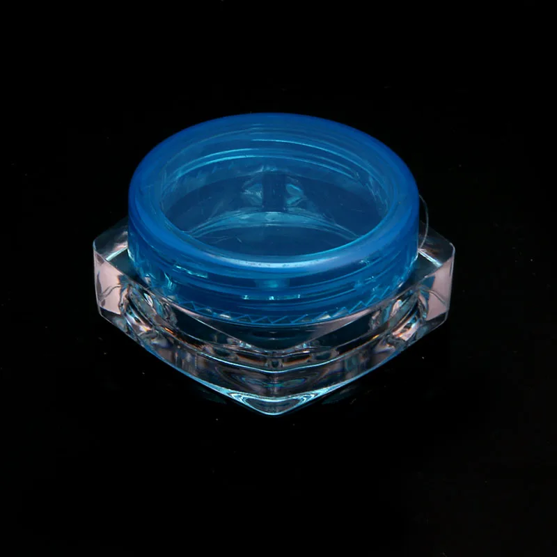 Blue 10 шт./лот, 5 г, банка для крема, косметический контейнер, пустые тени для век, макияж, крем для лица, бальзам для губ, горшок для красоты, многоразовые бутылки, 11 цветов - Цвет: Blue