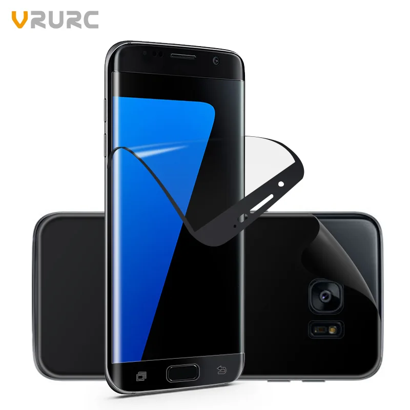 VRURC Screen Protector For Samsung Galaxy S7 Edge Front and Back 3D Full Cover PET Phone Film Guard (2Pcs/Pack)( Not glass) | Мобильные