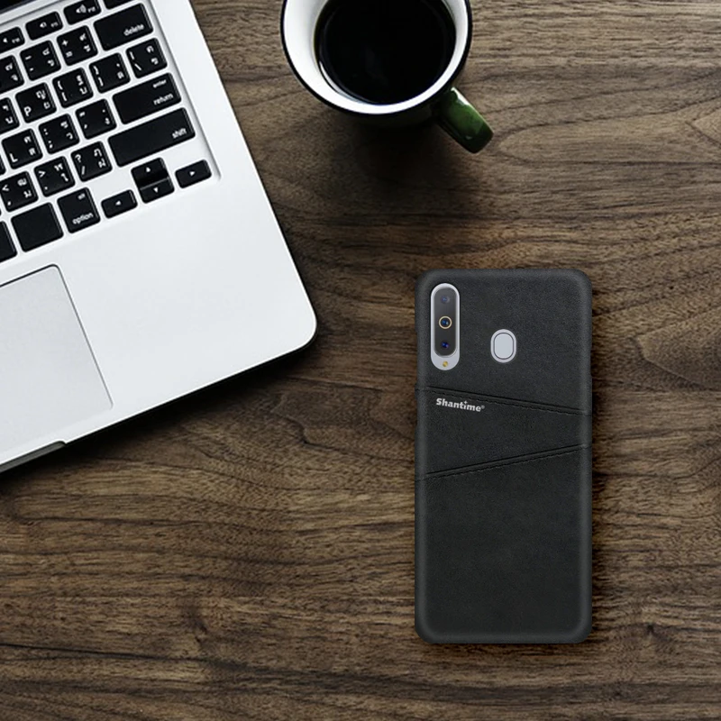 Роскошные Винтаж кожа задняя крышка для samsung Galaxy A6S чехол телефона A8S слот карты из