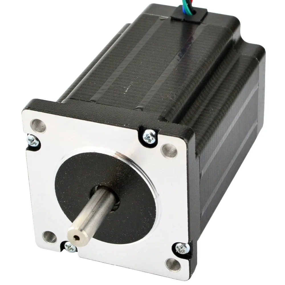 

Двойной вал Nema 24 шаговый двигатель 1,8 градусов биполярный 3.1Nm (439 oz. in) 3.5A 4 провода 3D принтер CNC робот