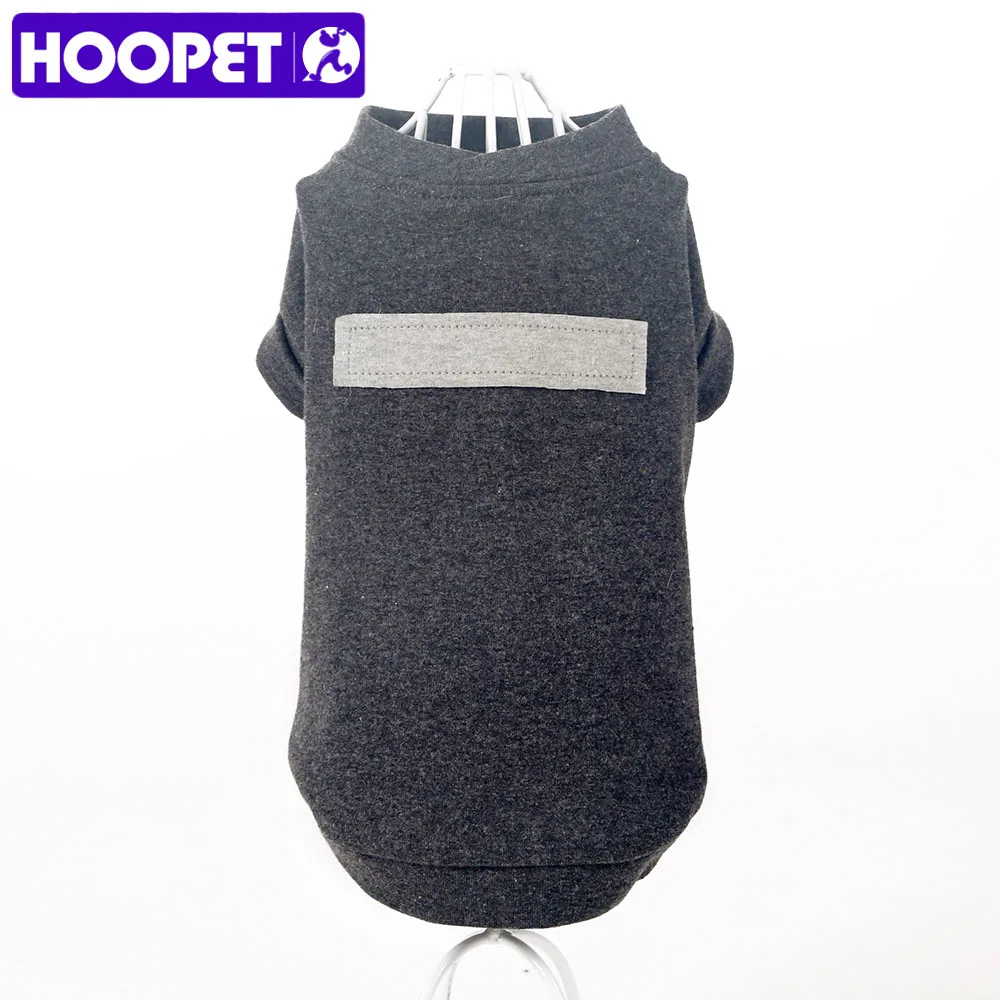 HOOPET новая собака кошка одежда классический серый Удобная футболка Тедди дома