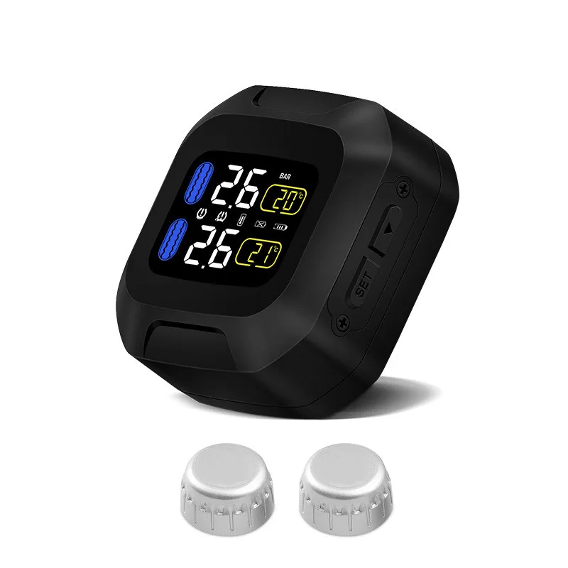 TPMS Датчик шин мотоцикла Беспроводная система контроля давления в шинах TPMS Moto внутренний/внешний датчик lcd дисплей