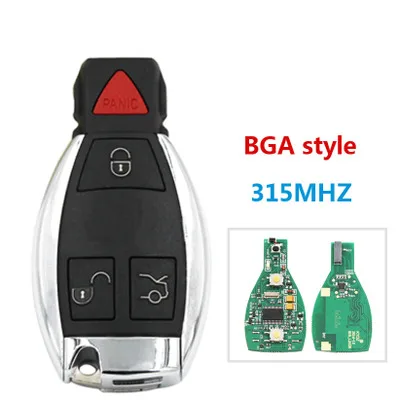 Пульт дистанционного управления для Mercedes Benz BGA ключ 315 МГц/433 МГц с чипом и