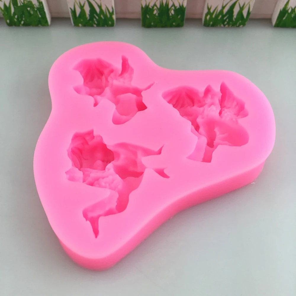 Форма для украшения тортов из мастики печенье детский Ангел замок перо выпечка