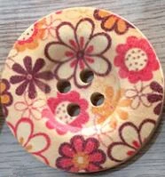 100pcs 3cm diameter 100 шт 3 см картина большое пальто деревянные пуговицы 10 стилей 4 отверстия пуговицы для одежды Ткань Искусство Скрапбукинг DIY ремесло поставки XP223 - Цвет: 100pcs 3cm diameter