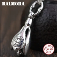 balmora 925 sterling silver vintage buddhism bell charm pendants for women men couple fashion jewelry accessories without chain