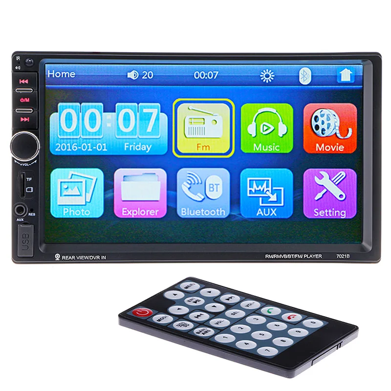 Автомобильный видеоплеер с сенсорным экраном 7 ''HD Bluetooth стерео радио