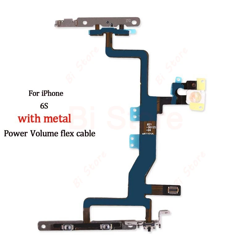 Для iPhone 5 5S SE 5C 6 S 7 8 Plus кнопка питания вкл. Выкл. гибкий кабель отключение звука