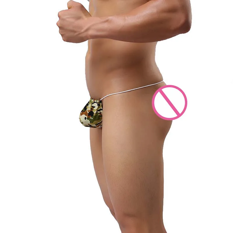 Сексуальные мужские стринги Нижнее белье Мода 2017 камуфляжные сексуальные нижнее