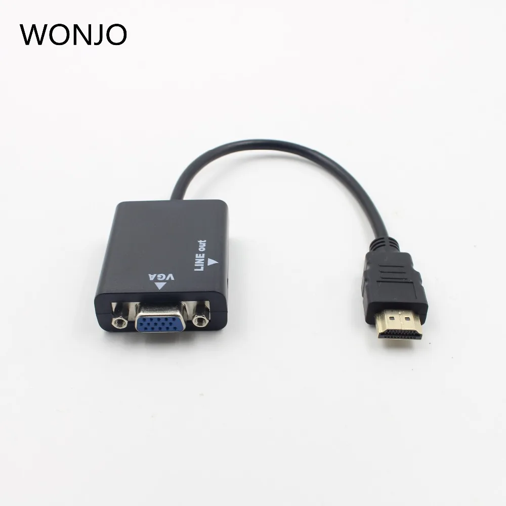 HD 1080P HDMI в VGA мультидисплей видео конвертер адаптер кабель для ПК DVD HDTV| |