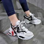 Стильные женские кроссовки для бега, увеличивающие рост, 6 см, INS Ulzza Harajuku EAF, кроссовки на платформе, дышащие, спортивные, прогулочные