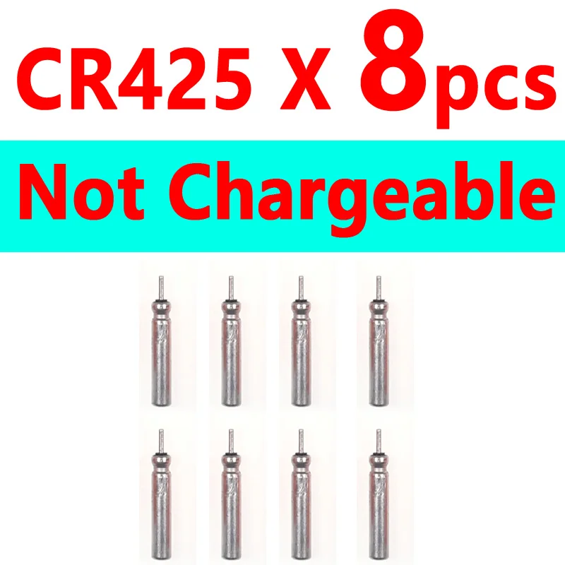 8pcs Normal CR425 4 шт. электронный поплавок для ловли карпа, светящийся поплавок для ночной рыбалки, поплавок для рыбы CR425, аккумулятор/дополнительно перезаряжаемый - Цвет: 8pcs Normal CR425