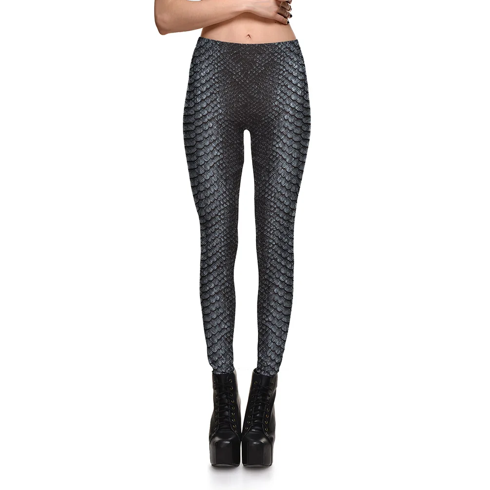 L-3967 женские леггинсы модные гетры с принтами узоры змея skinny и сексуальные формы